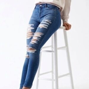 Pacsun Ripped super stretch Jeggings